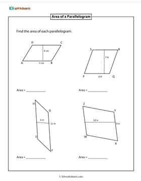 Finding Area of a Parallelogram | Type 1