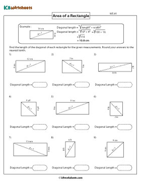 Finding Diagonal Length 1