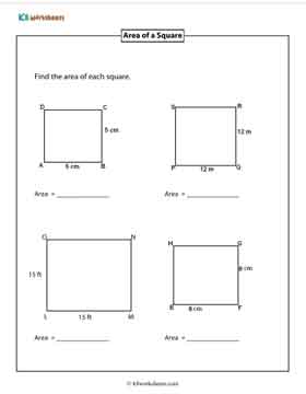 Area of Squares | Type 1