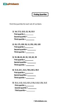 Finding Quartiles | Difficult