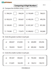 Comparing 6-Digit Numbers