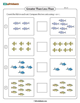 More Than Less Than Comparison | < or > - 1