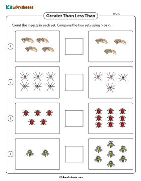 More Than Less Than Comparison | < or > - 2