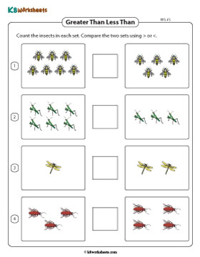 More Than Less Than Comparison | < or > - 3