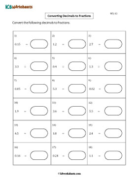 Converting Decimals to Fractions | Easy 3