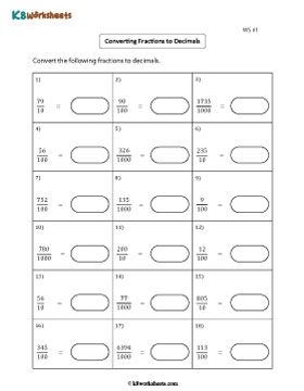 Converting Fractions to Decimals | Level 1 1