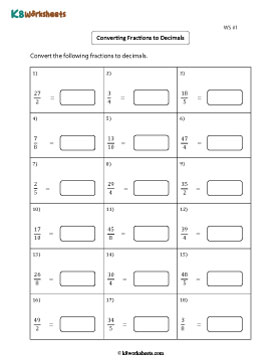 Converting Fractions to Decimals | Level 2 1