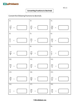 Converting Fractions to Decimals | Level 2 3