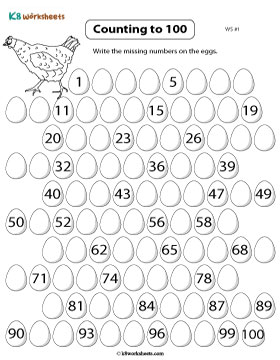 Filling in Missing Numbers from 1 to 100 1