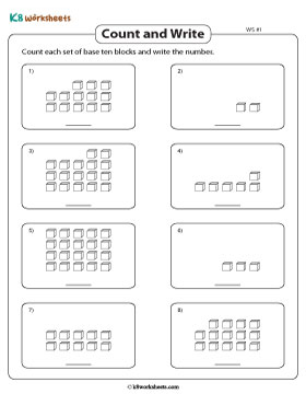 Counting up to 20 Blocks 1