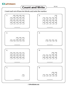 Counting up to 20 Blocks 2