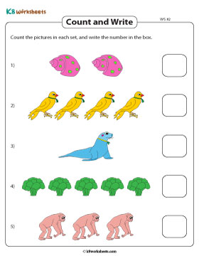 Counting up to 5 Objects 2