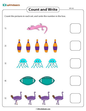 Counting up to 5 Objects 3