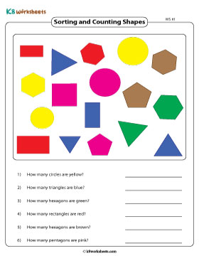 Sorting by Shapes and Colors and Counting 1