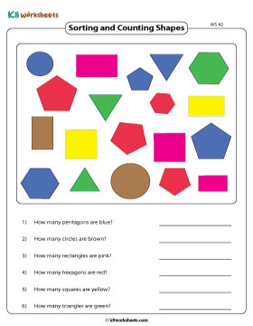 Sorting by Shapes and Colors and Counting 2