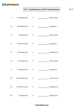 Converting between Teaspoons, Tablespoons, and Fluid Ounces 1