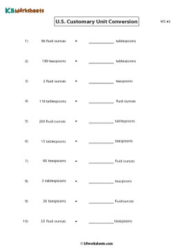 Converting between Teaspoons, Tablespoons, and Fluid Ounces 3