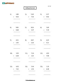 Adding Decimals