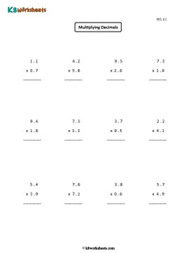 Multiplying Tenths 3