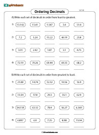 Ordering Decimals