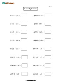 Subtracting Decimals