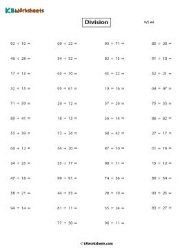 Dividing 2-digit by 2-digit | With Remainder 4