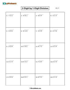 Dividing 2-digit by 1-digit Numbers | Mixed 1