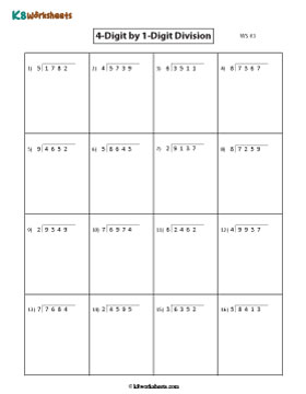 Dividing 4-digit by 1-digit Numbers | With Remainders 3