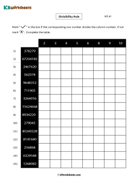 Mixed Divisibility Tests | 6-Digit and 7-Digit Numbers 1