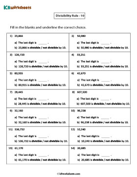 Divisibility Rule Check for 10 | 5 or 6-digit