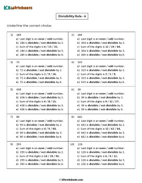 Divisibility Rule Check for 6 | 2 or 3-digit