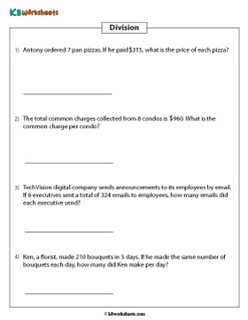 Division Word Problems | 3-digit by 1-digit