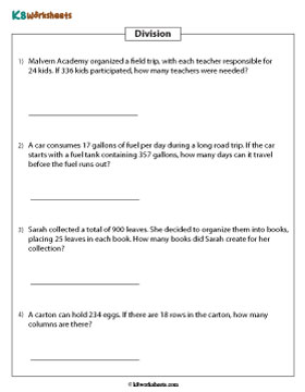 Division Word Problems | 3-digit by 2-digit