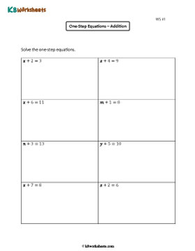 One-Step Addition Equations with Integers