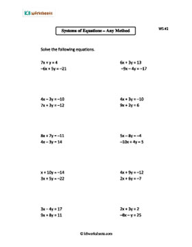 Solving Systems of Equations | Any Method 2