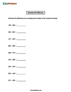 Estimating Differences to the Nearest Hundred