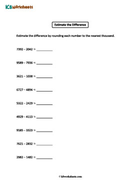 Estimating Differences to the Nearest Thousand