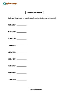 Estimate the Product | Nearest Hundred