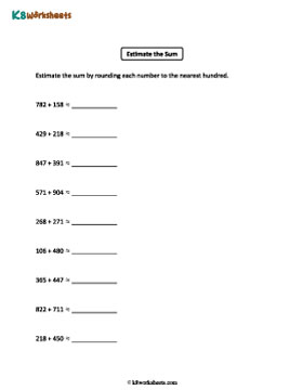 Estimate the Sum to the Nearest Hundred