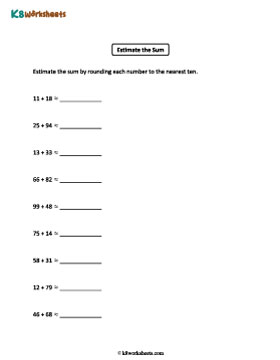 Estimate the Sum to the Nearest Ten | Level 1