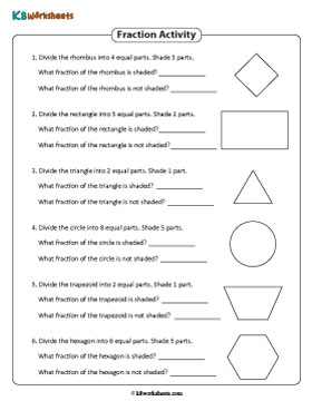 Drawing and Dividing Shapes into Equal Parts