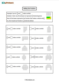 Adding Like Fractions