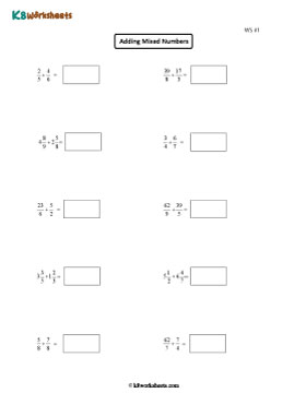 Adding Fractions and Mixed Numbers 1