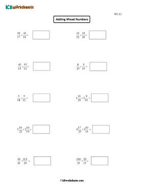 Adding Fractions and Mixed Numbers 2