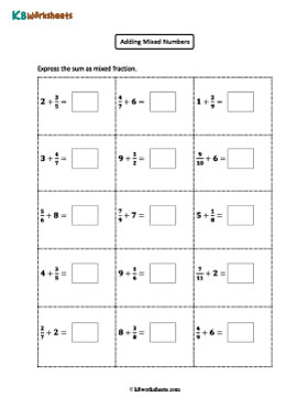 Expressing Sums as Mixed Numbers