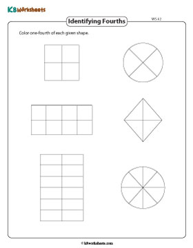 Coloring Halves and Quarters 2