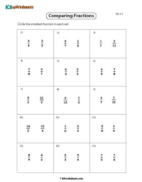 Circling Smallest, Unlike Fraction 1