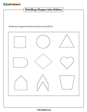 Dividing Shapes into Halves