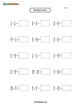 Dividing Improper Fractions 1