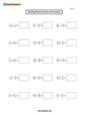 Dividing Improper Fraction and Mixed Number 1